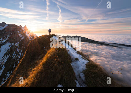 Schäfler Berg in der Region Appenzell, Schweiz Stockfoto