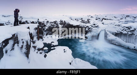 Aldeyjarfoss, Island, Europa Stockfoto