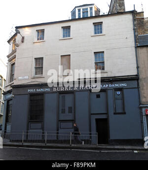 Die Burke & Hase Pol und Lapdance-Kneipe, "Pubic Dreieck", hohe Riggs, Edinburgh, Scotland, UK Stockfoto