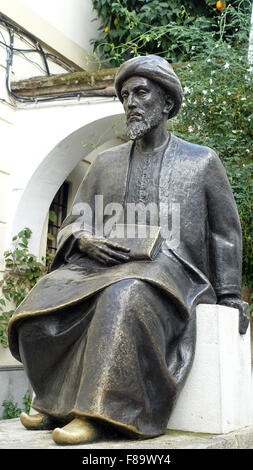 Statue von Maimonides in Córdoba, Andalusien, Spanien Stockfoto