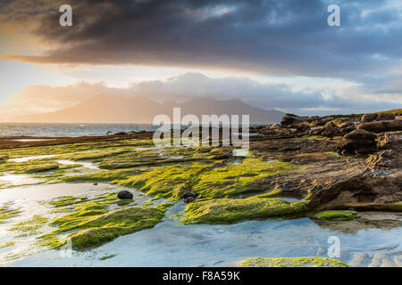 Laig Bay, Insel der Inneren Hebriden, Schottland Eigg, kleinen Inseln. Stockfoto