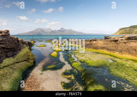 Der singende Sand der Insel Eigg, kleinen Inseln, Inneren Hebriden, Schottland Stockfoto