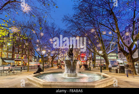 Weihnachtsbeleuchtung In Sloane Square-London-UK Stockfoto