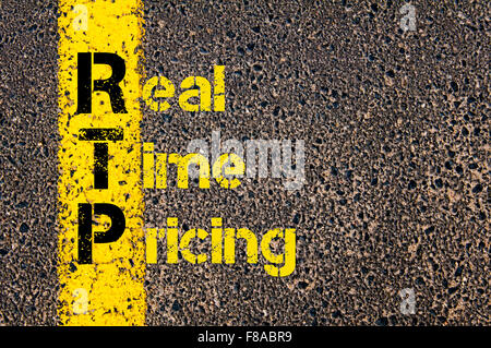 Konzept-Bild der Buchhaltung Business Akronym Xxxxxxxxxxxxxxxxx über Straße Markierung gelber Farbe geschrieben. Stockfoto