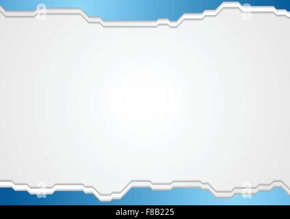 Abstrakt blau grau Technologie Hintergrund. Vektor-illustration Stock Vektor