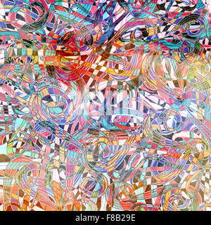 Bunte abstrakte Linien schöne Vektor-illustration Stockfoto