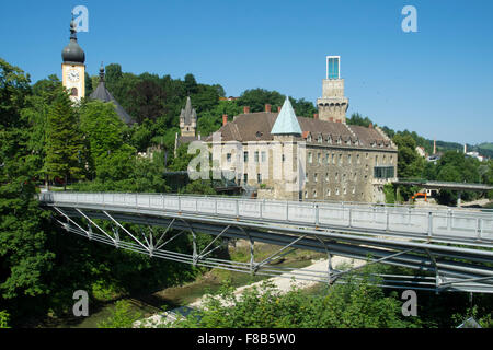 Österreich, Niederösterreich, Weidhofen ein der Ybbs, Blick Auf Das Rothschildschloss Stockfoto