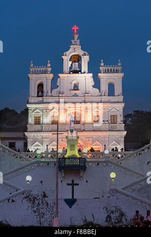 Kirche unserer lieben Frau der Unbefleckten Empfängnis Panjim Goa Indien Stockfoto