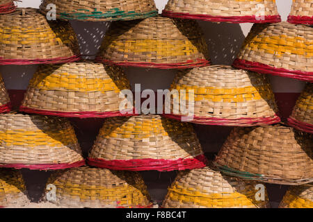 Angeln Körbe Colva Beach Goa Indien Stockfoto