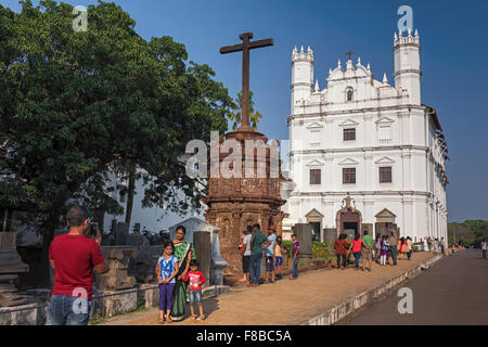 Kirche des Heiligen Franziskus von Assisi alten Goa Indien Stockfoto