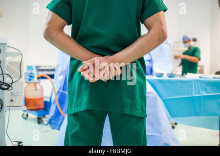 Fett durch Fettabsaugung entfernt. Stockfoto