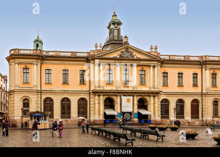 Das Nobel Museum Stortorget Platz Gamla Stan Stockholm Schweden Stockfoto