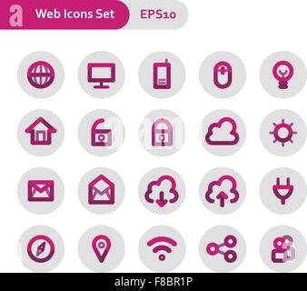 Web Icons set Stock Vektor