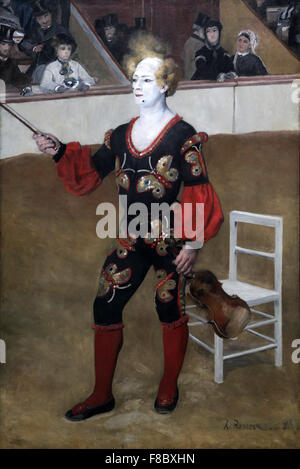 Der Clown-1868 französische durch Maler Auguste Renoir Stockfoto