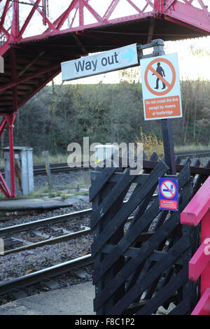 Ravensthorpe Bahnhof, West yorkshire Stockfoto