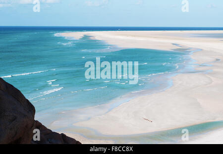 Das Naturschutzgebiet von Qalansia Strand, Golf von Aden, Arabisches Meer, Insel Sokotra, Jemen, Nahost, einzigartige Artenvielfalt Stockfoto