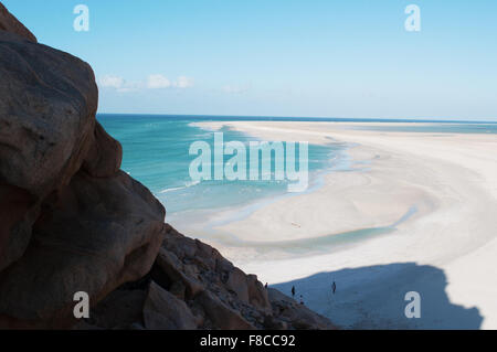 Das Naturschutzgebiet von Qalansia Strand, Golf von Aden, Arabisches Meer, Insel Sokotra, Jemen, Nahost, einzigartige Artenvielfalt Stockfoto