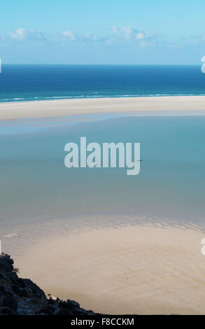 Das Naturschutzgebiet von Qalansia Strand, Golf von Aden, Arabisches Meer, Insel Sokotra, Jemen, Nahost, einzigartige Artenvielfalt Stockfoto