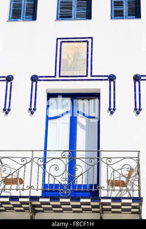 Architektur, St. Sebastian Strand, Sitges, Katalonien, Spanien, Europa Stockfoto