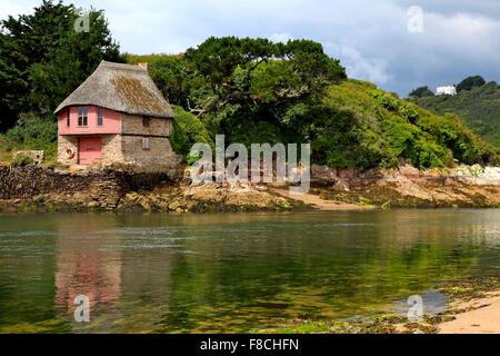 Bantham Bootshaus, Größe, South Hams, South Devon, England, UK Stockfoto