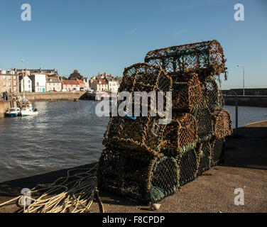 St Monans Pier Stockfoto