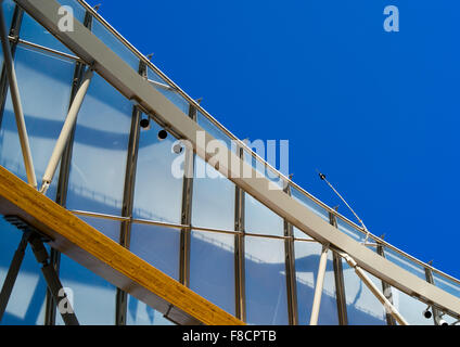 Detail Glas Segel des Louis Vuitton Stiftung Museum gebaut von Frank Gehry, Bois De Boulogne, Paris, Frankreich Stockfoto