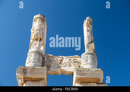 Tempel des Domitian in Ephesus antike Stadt, Izmir, Türkei Stockfoto