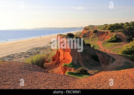 Praia da Falésia, Vilamoura, Quarteira, Algarve, Portugal, Europa Stockfoto