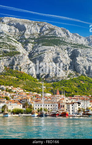 Dorf von Makarska, Makarska Riviera - Kroatien Stockfoto