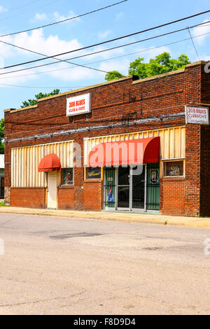 Der National bekannte 308 Blues Club und Cafe in Indianola MS. Einer der die zwei ursprünglichen Juke Joints, die echte in-your-Face bietet Stockfoto