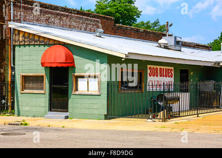 Der National bekannte 308 Blues Club und Cafe in Indianola MS. Einer der die zwei ursprünglichen Juke Joints, die echte in-your-Face bietet Stockfoto