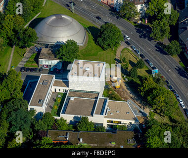 Synagoge Bochum und Planetarium Bochum, Bochum, Ruhrgebiet, Nordrhein-Westfalen, Deutschland, Europa, Luftaufnahme, Stockfoto