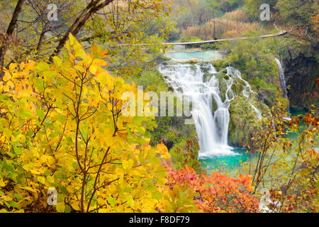 Nationalpark Plitvicer Seen in herbstlichen Farben, Plitvice, Kroatien, UNESCO