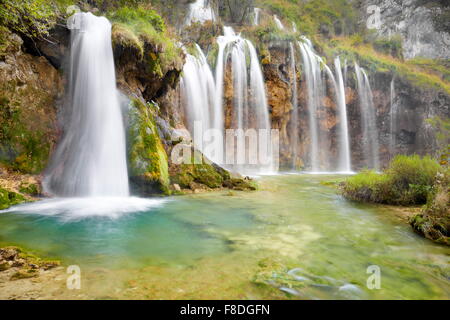 Wasserfälle im Nationalpark Plitvicer Seen, Kroatien, UNESCO