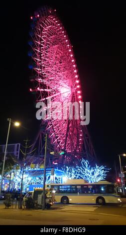 Ein Riesenrad für Fahrt in Tokio Stockfoto