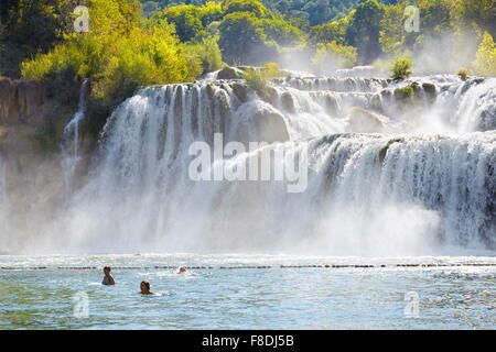Krka Wasserfälle, Nationalpark Krka, Kroatien, Europa