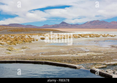 Heiße Quellen in Termas de Polques, Bolivien Stockfoto