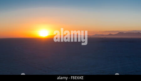 Sonnenaufgang auf der Black-Rock-Wüste Stockfoto