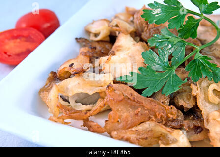 Lachs Milt in Teig frittiert Stockfoto