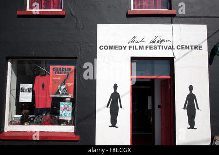 Charlie Chaplin Comedy Festival Plakat, Waterville, County Kerry, Irland Stockfoto