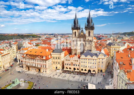 Kirche der Mutter Gottes vor Tein, Altstadt von Prag, Tschechische Republik, UNESCO Stockfoto