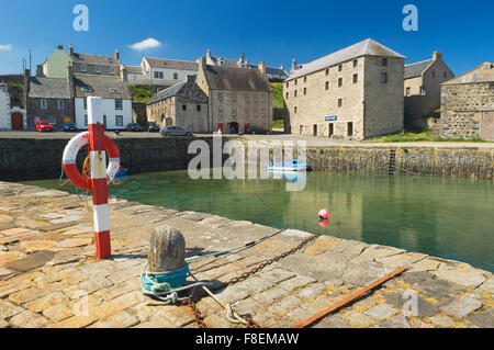 Das Dorf Portsoy vom Hafen - Aberdeenshire, Schottland. Stockfoto