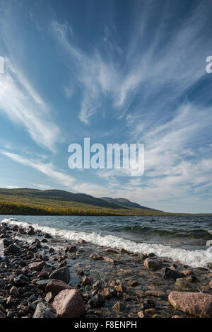 Torneträsk, Lappland, Schweden Stockfoto