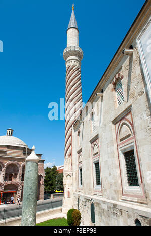 Ägypten, Zuge, Edirne, Üc Serefli Camii, Im Hintergrund sterben Ruine des Sokullu Mehmet Pascha Hamami Stockfoto