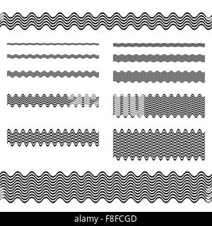 Grafik-Design-Elemente - Seite Trennwand Linie set Stock Vektor