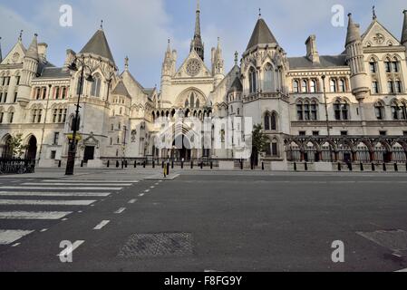 Royal Courts of Justice. Strand, London, England, Großbritannien Stockfoto