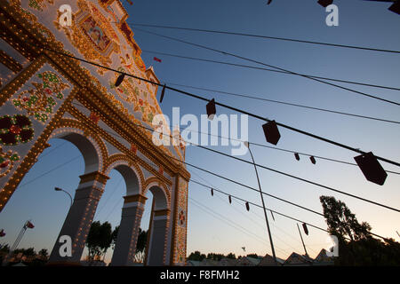 Feria de April, traditionelles fest in Sevilla, Spanien Stockfoto