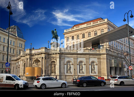 Der Albertina in der Innenstadt (Innere Stadt), Zentrum der historischen Wien, Österreich. Stockfoto