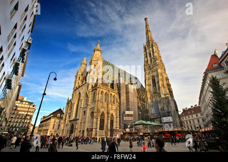 Stephansdom (St. Stephansdom), Stephansplatz, Wien, Österreich. Stockfoto