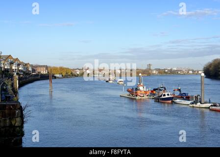 Themse in Chiswick reach London England Großbritannien Stockfoto